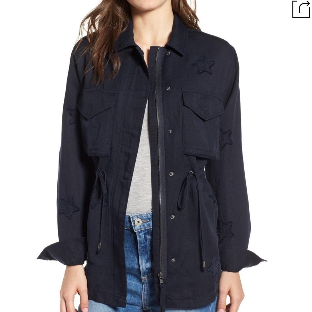 Rails Lancaster Indigo Stars Jacket NWOT